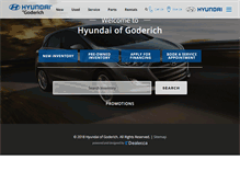 Tablet Screenshot of hyundaiofgoderich.com